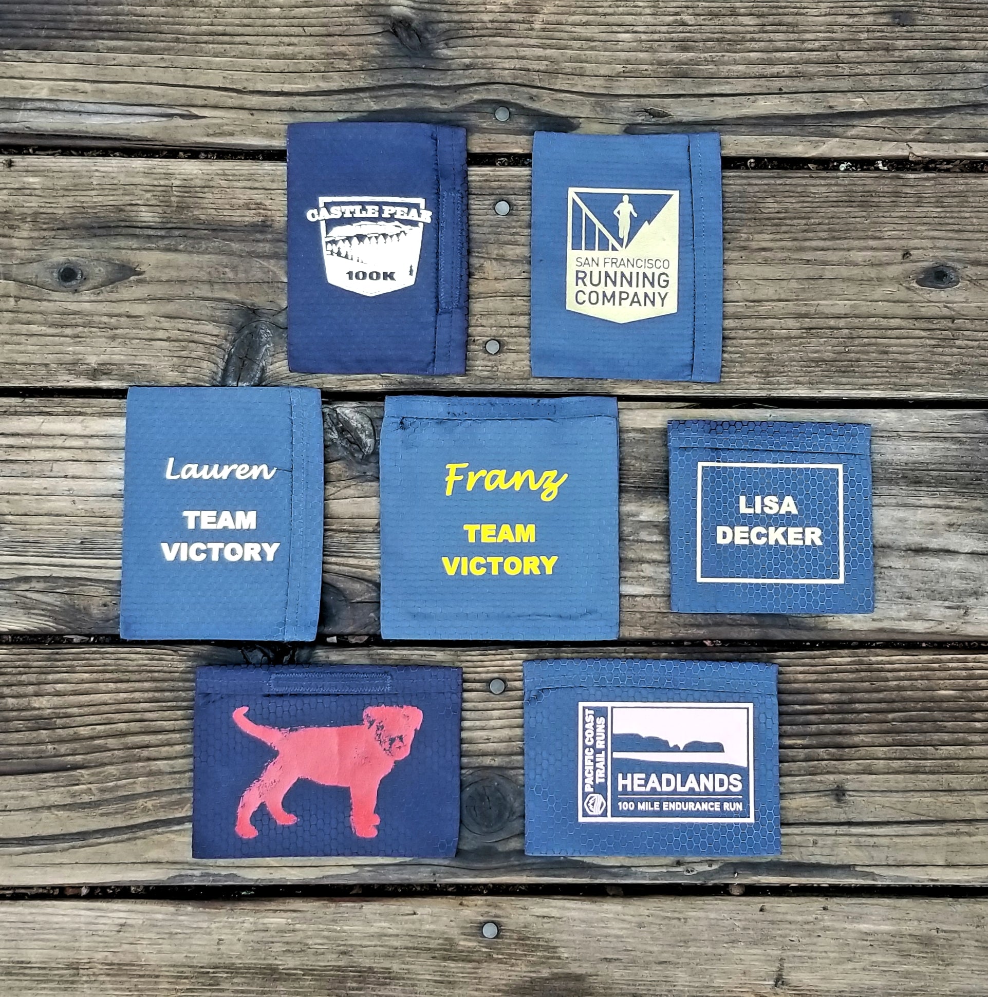 Custom name print for removable Victory Bag pocket/patch